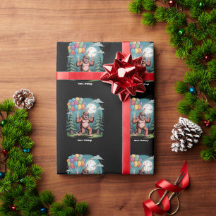 Funny Bigfoot Geburtstagsparty Bash Ballons Geschenkpapier