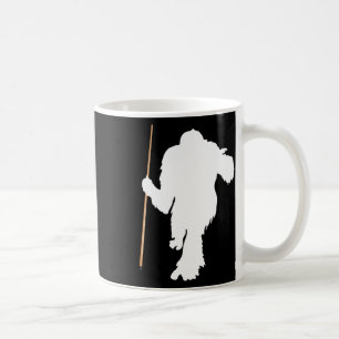 Funny Bigfoot Holding Pool Stick Billard Sasquat Kaffeetasse