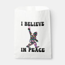 Funny Bigfoot Ich glaube an den Frieden