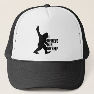 Funny Bigfoot-Ich glaube an mich selbst Truckerkappe