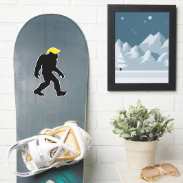 Funny Bigfoot in Trump Gelben Haar 2024 Wahlen Aufkleber