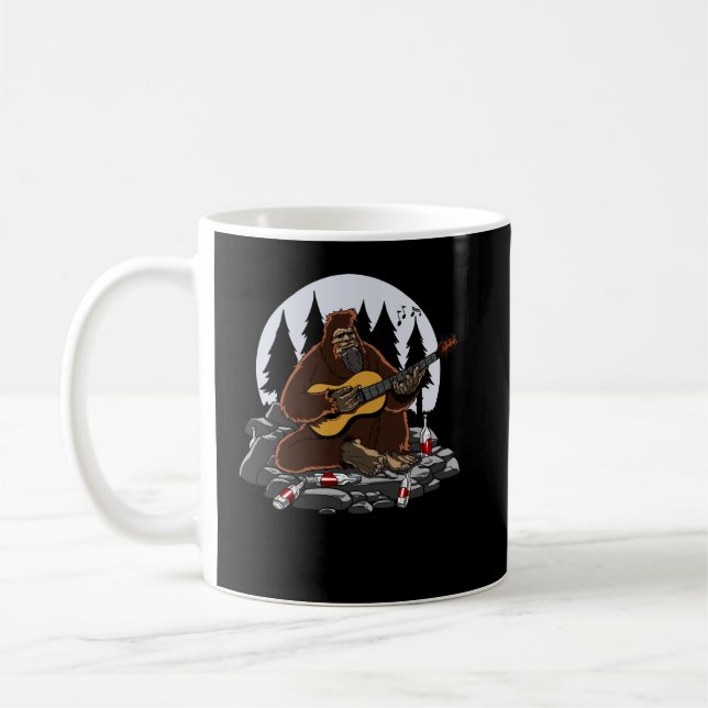 Funny Bigfoot Mountain Camping Wandern Kaffeetasse (Links)