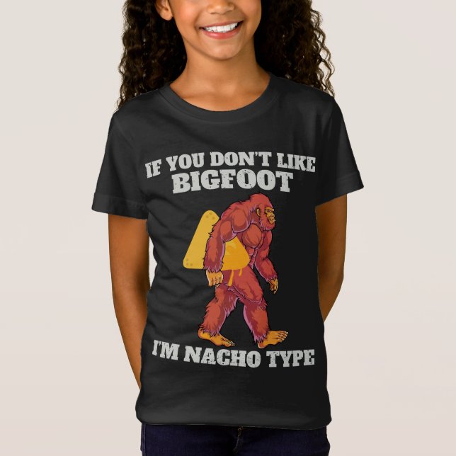 Funny Bigfoot Nacho Type T-Shirt (Vorderseite)