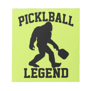 Funny Bigfoot Pickleball Legend Notizblock