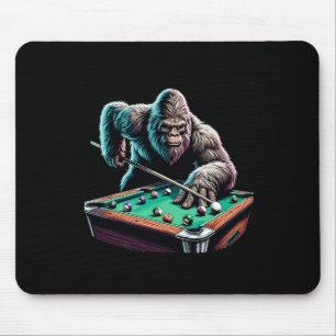 Funny Bigfoot Sasquatch Billiards Billard Pool Pla Mousepad