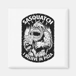 Funny Bigfoot Sasquatch Scheiben Ich glaube an Piz Magnet