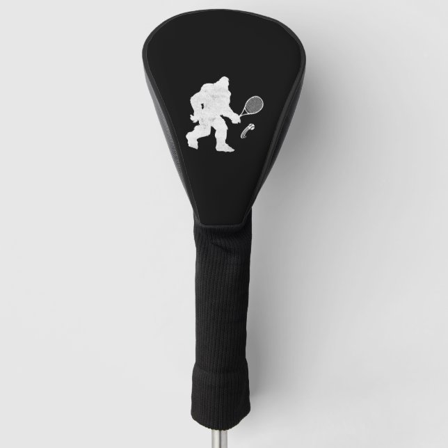 Funny Bigfoot Sasquatch Tennis T - Shirt Golf Headcover (Vorderseite)