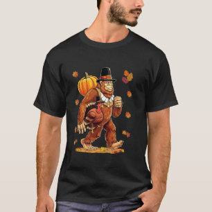 Funny Bigfoot Sasquatch Türkei Pumpkin Thanksgivin T-Shirt