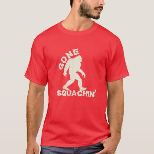 Funny Bigfoot T - Shirt Design, Gone Squatchin T-S