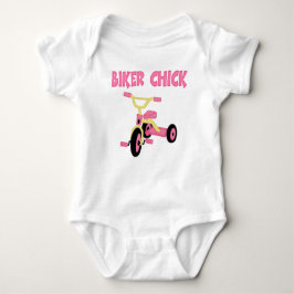 Funny Biker Chick Baby Strampler