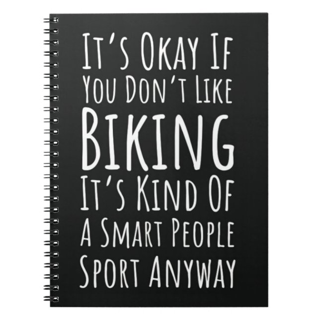 Funny Biking Gifts Cycling Bike Humor Biker Quote Notizblock (Vorderseite)