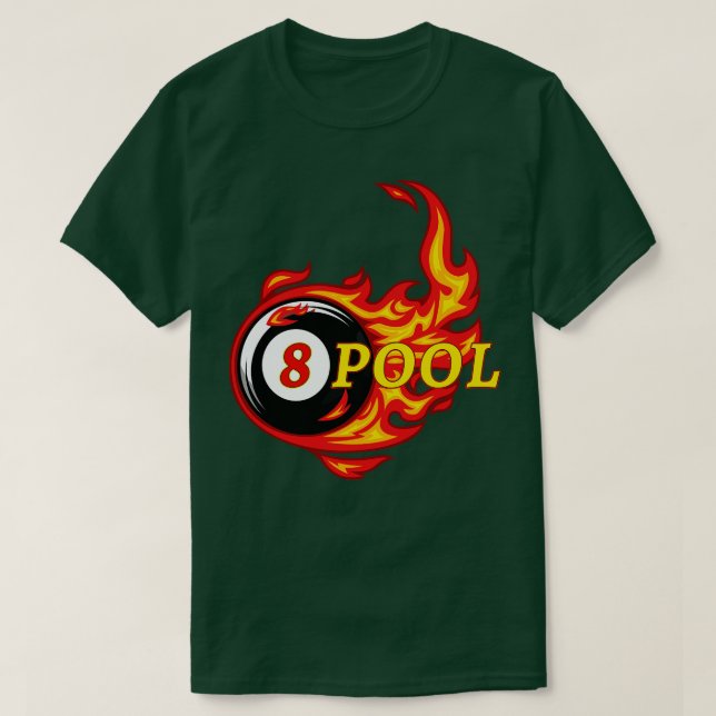 Funny Billiard 8 Ball Pool Billiard Player T-Shirt (Design vorne)