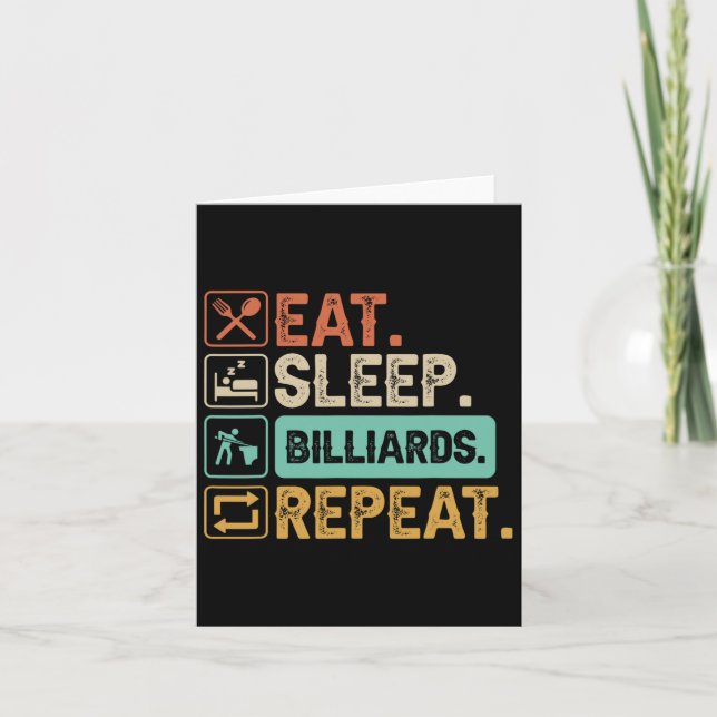 Funny Billiard Game 9-Ball Vater Cue Stick Lo Karte (Vorderseite)