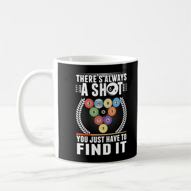 Funny Billiard Joke Cue Snooker Pool Player Kaffeetasse (Links)