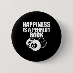 Funny Billiard Pool Spiel Nacht Glück ist ein Perf Button