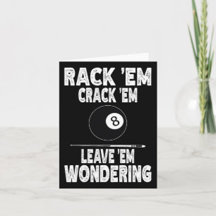 Funny Billiard Rack Em Crack Em Verlass Em Wonderi Karte