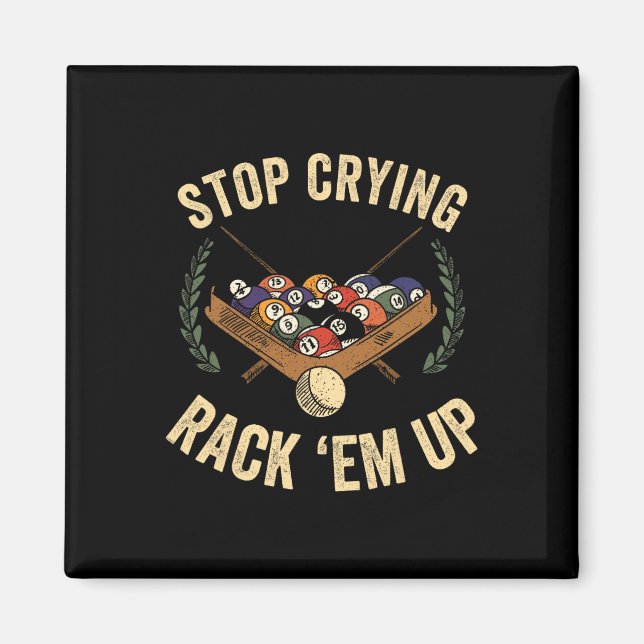 Funny Billiards Bekleidungspool Spieler Apparel Sn Magnet (Vorne)