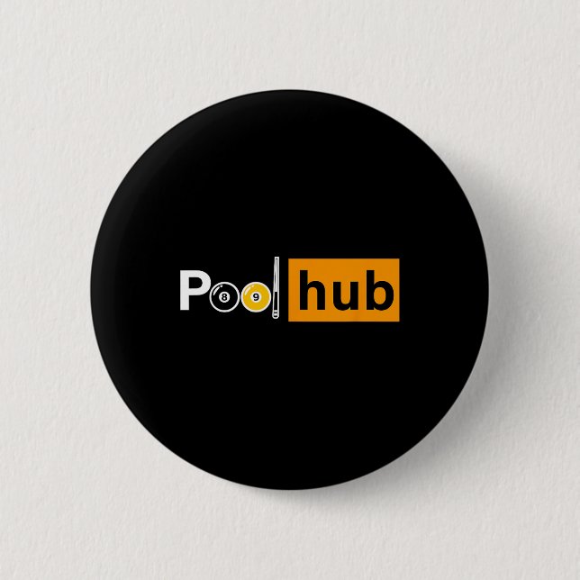 Funny Billiards Game - Pool Hub - Billard und Cue Button (Vorderseite)