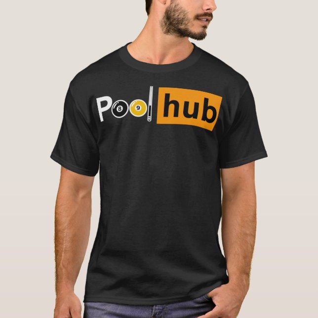 Funny Billiards Game - Pool Hub - Billiard Balls & T-Shirt (Vorderseite)