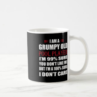 Funny Billiards Ich bin ein gruseliger alter Pool Kaffeetasse