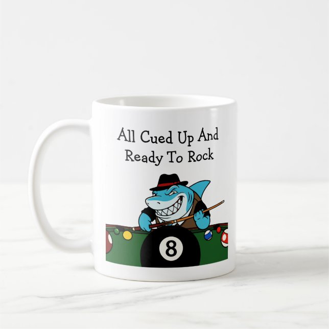 Funny Billiards Pool Hall Rebel Kaffeetasse (Links)