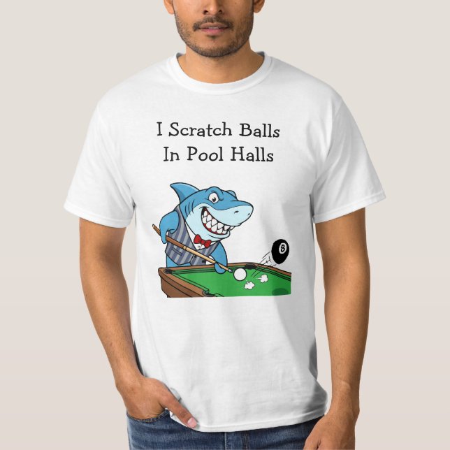 Funny Billiards Pool Hall Rebel Tshirts (Vorderseite)