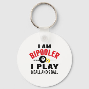 Funny Billiards Pool Player Geschenk ich spiele Po Schlüsselanhänger