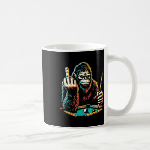 Funny Billiards Pool Player Retro Bigfoot Sasquatc Kaffeetasse