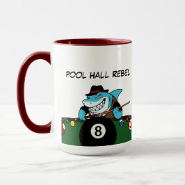 Funny Billiards Pool Rebel Jumbo Coffee Mugs Tasse