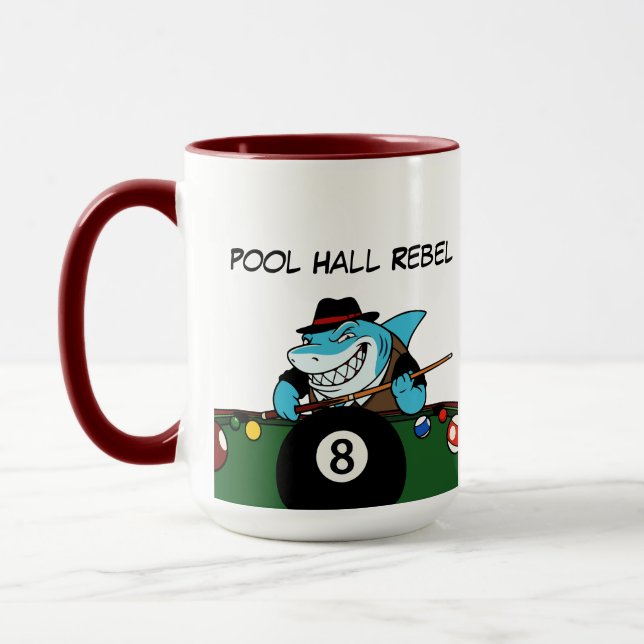 Funny Billiards Pool Rebel Jumbo Coffee Mugs Tasse (Links)