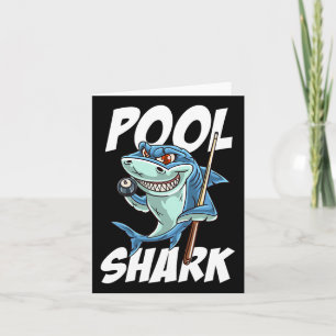 Funny Billiards Pool Shark Snooker Hall Joke Billi Karte