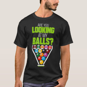 Funny Billiards Pool T-Shirt für Männer Loose