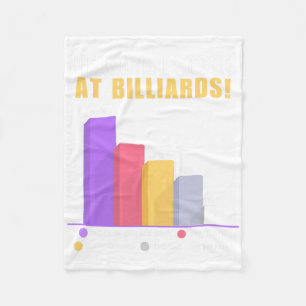 Funny Billiards Pun Geschenke - Grund, warum ich b Fleecedecke
