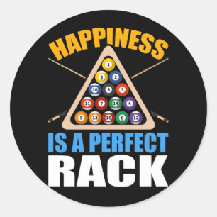 Funny Billiards Rack Spaß Pool Runder Aufkleber