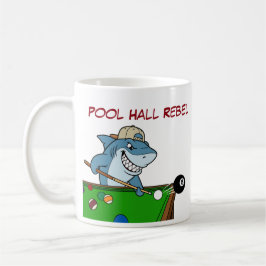 Funny Billiards Shark Pool Hall Rebel Coffee Mugs Kaffeetasse