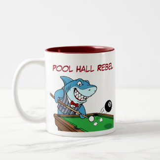 Funny Billiards Shark Rebel Coffee Mugs Zweifarbige Tasse