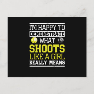 Funny billiards Snooker Ich bin glücklich Postkarte