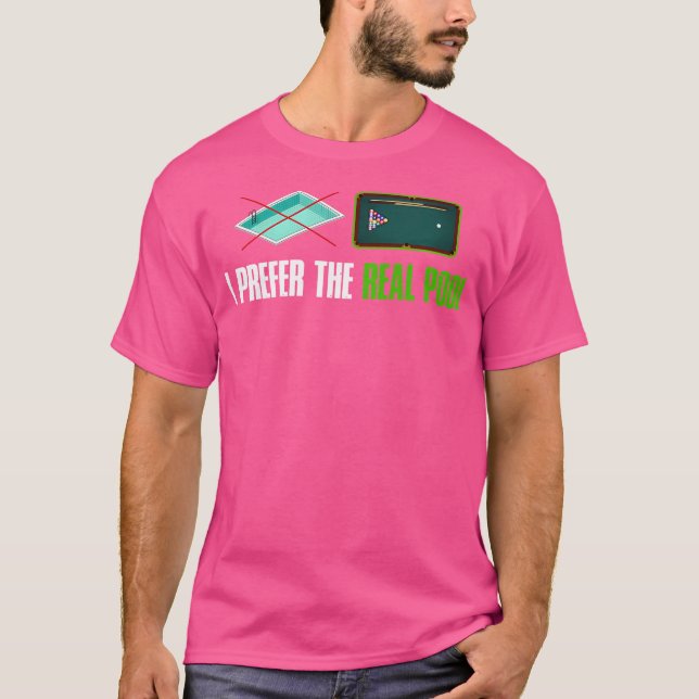 Funny Billiards T-Shirt (Vorderseite)
