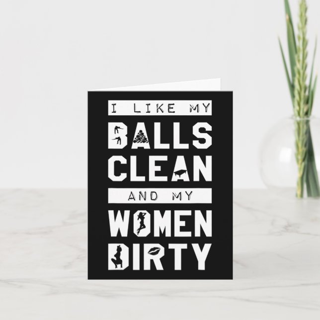 Funny Billiards Unglaublich witzig Puke Joke Gag G Karte (Vorderseite)