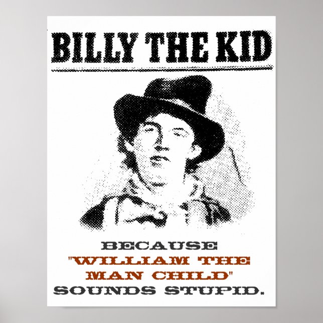 Funny Billy das Kind "Gewollt Poster" Poster (Vorne)