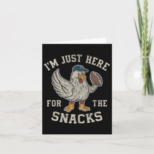 Funny bin ich gerade hier für die Snacks Football Karte