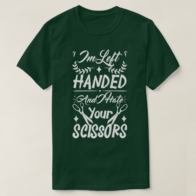 Funny bin Links an der Hand und ich hasse deine Sc T-Shirt (Design vorne)