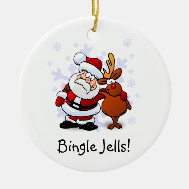 Funny Bingle Jells Christmas Holiday Ornament (Vorne)