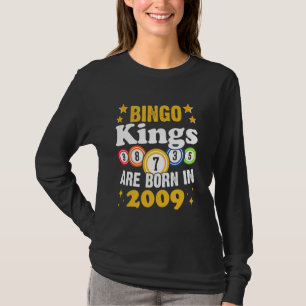 Funny Bingo 15. Geburtstag Bingo Könige sind Gebor T-Shirt