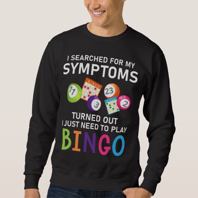 Funny Bingo Ball Bingo Gamer Sweatshirt (Vorderseite)