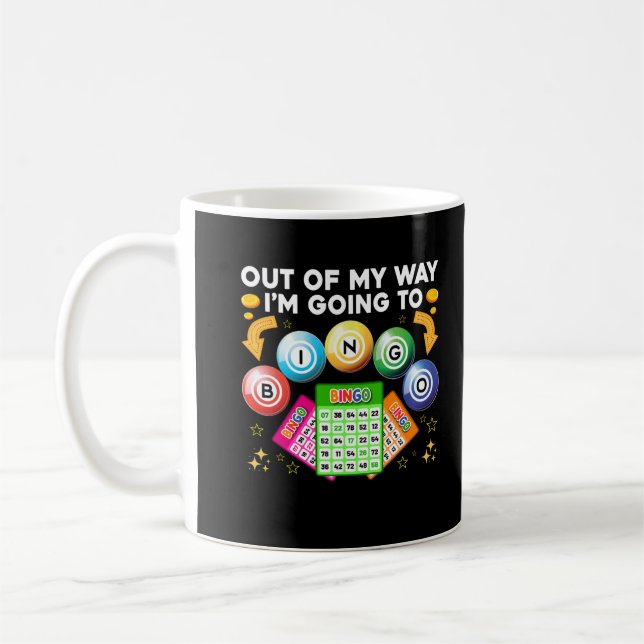 Funny Bingo Gambling Bingo Player Kaffeetasse (Links)