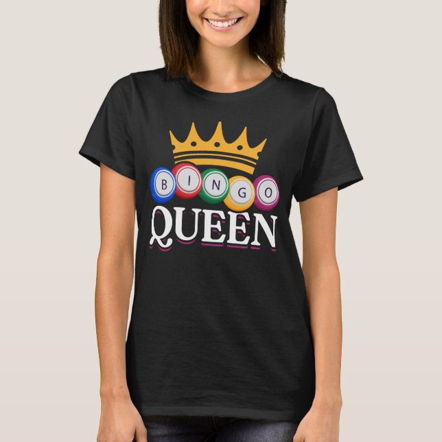 Funny Bingo Girl Bingo Balls Queen Women T-Shirt (Vorderseite)
