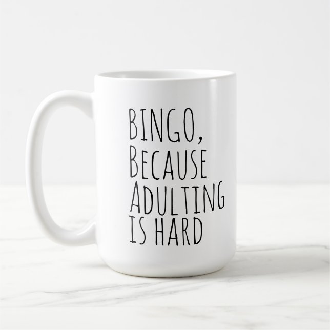 Funny Bingo Kaffeetasse (Links)