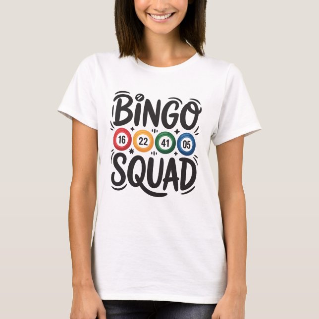Funny Bingo Lover Design – Bingo Player Gift T-Shirt (Vorderseite)