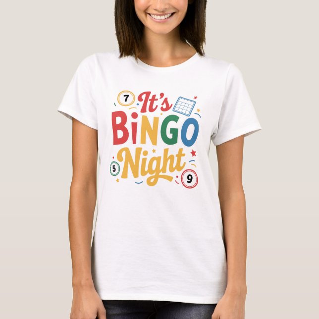 Funny Bingo Lover Design – Bingo Player Gift T-Shirt (Vorderseite)